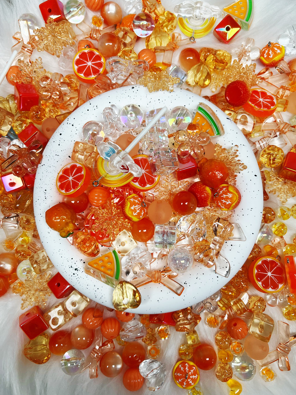 [Umi] Acrylic Beads Mix 16mm for DIY Projects Bracelets Phone Charms Necklaces Beadable Pens Anklets Hair Beads Bag Chains Earrings Rings Hair Ropes Handmade Gifts Beaded Jewelry