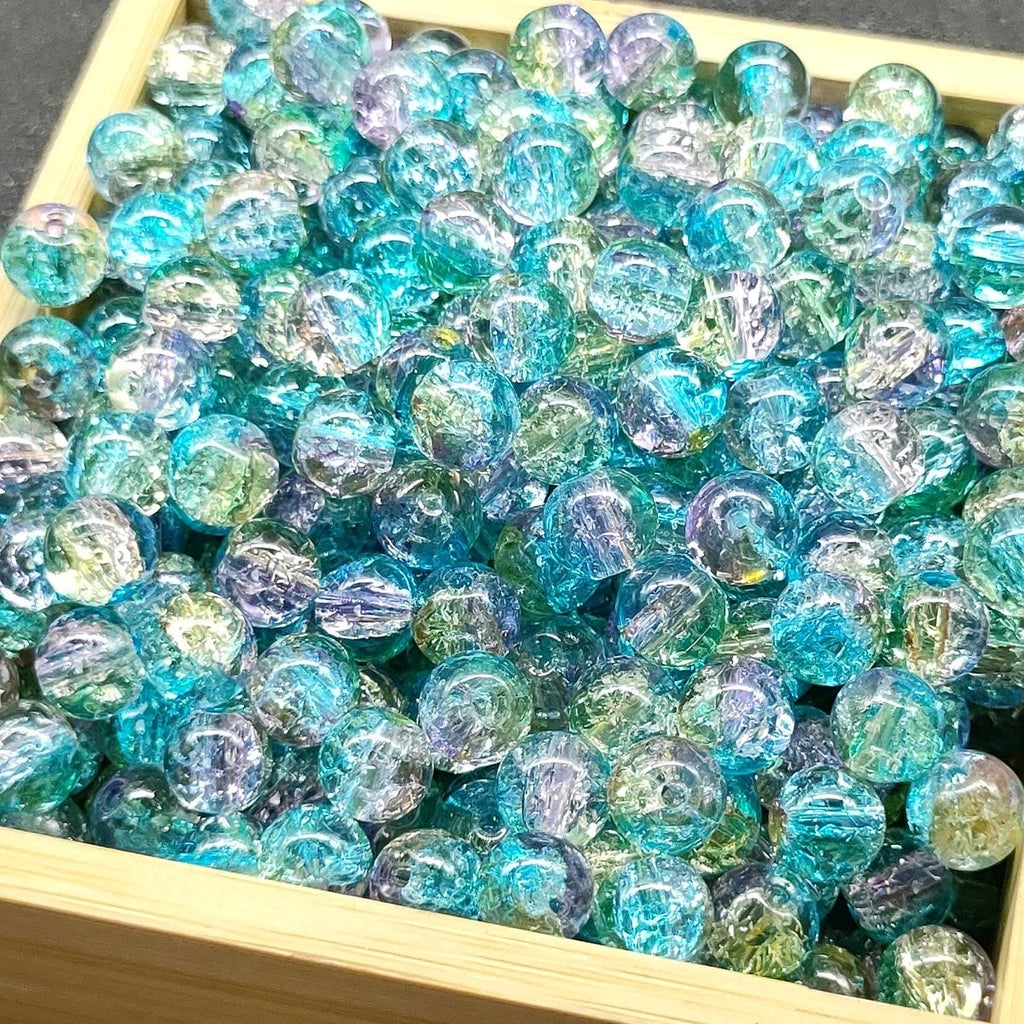 Super Lucky Beads DIY glass beads with crackling patterns