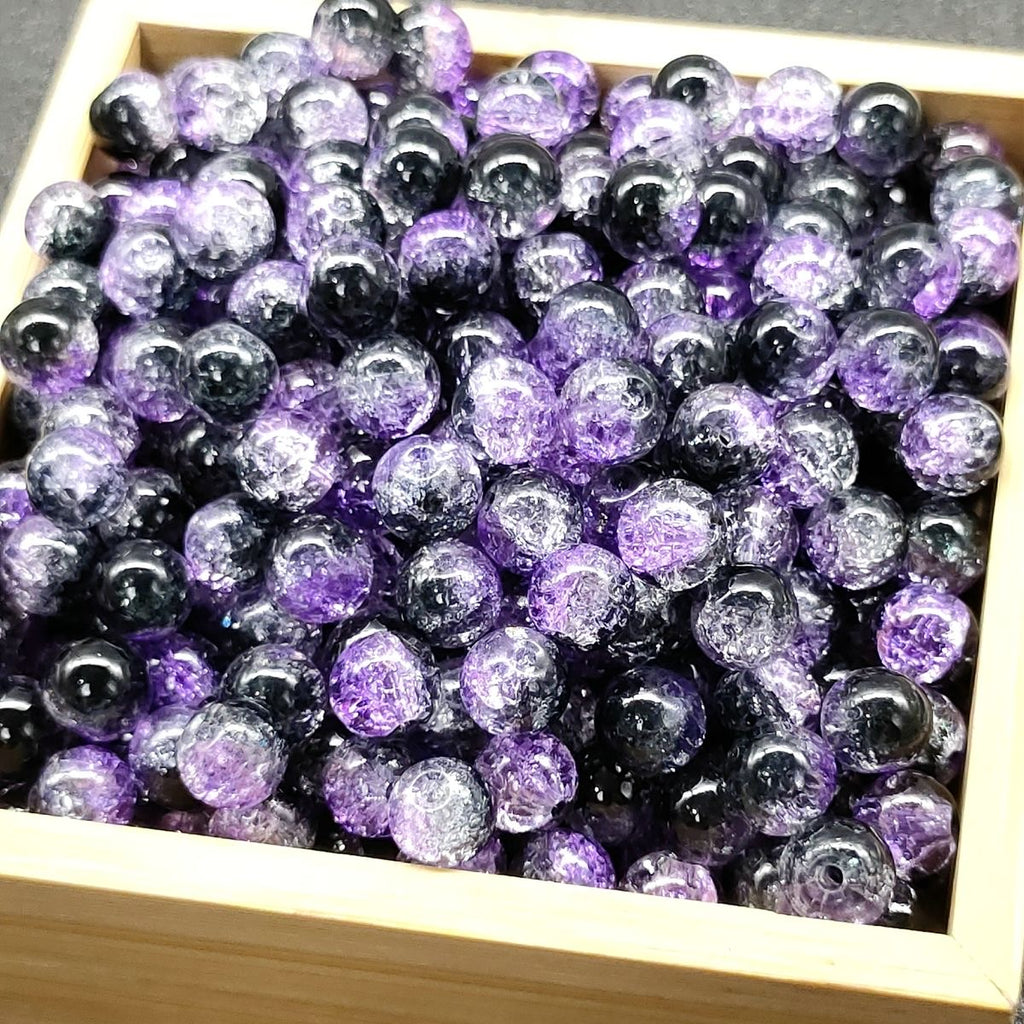 Super Lucky Beads DIY glass beads with crackling patterns