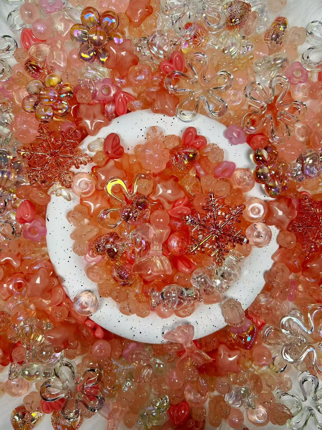 [Umi] Acrylic Beads Mix 16mm for DIY Projects Bracelets Phone Charms Necklaces Beadable Pens Anklets Hair Beads Bag Chains Earrings Rings Hair Ropes Handmade Gifts Beaded Jewelry