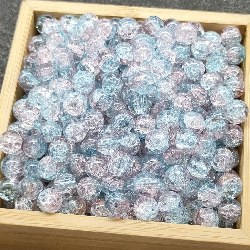 Super Lucky Beads DIY glass beads with crackling patterns
