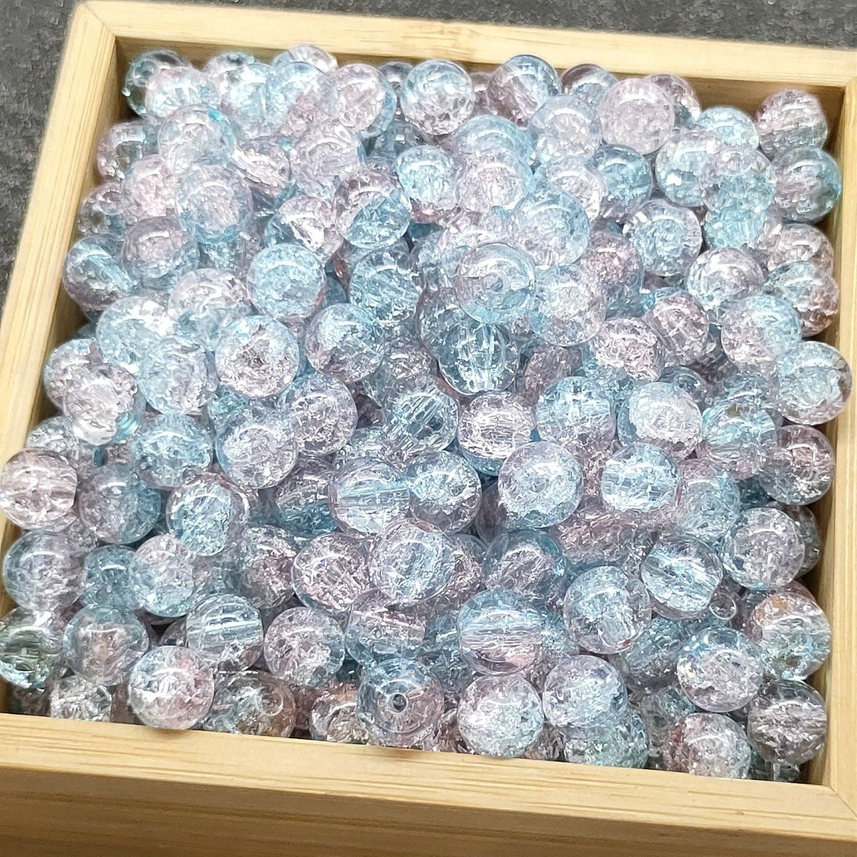 Super Lucky Beads DIY glass beads with crackling patterns