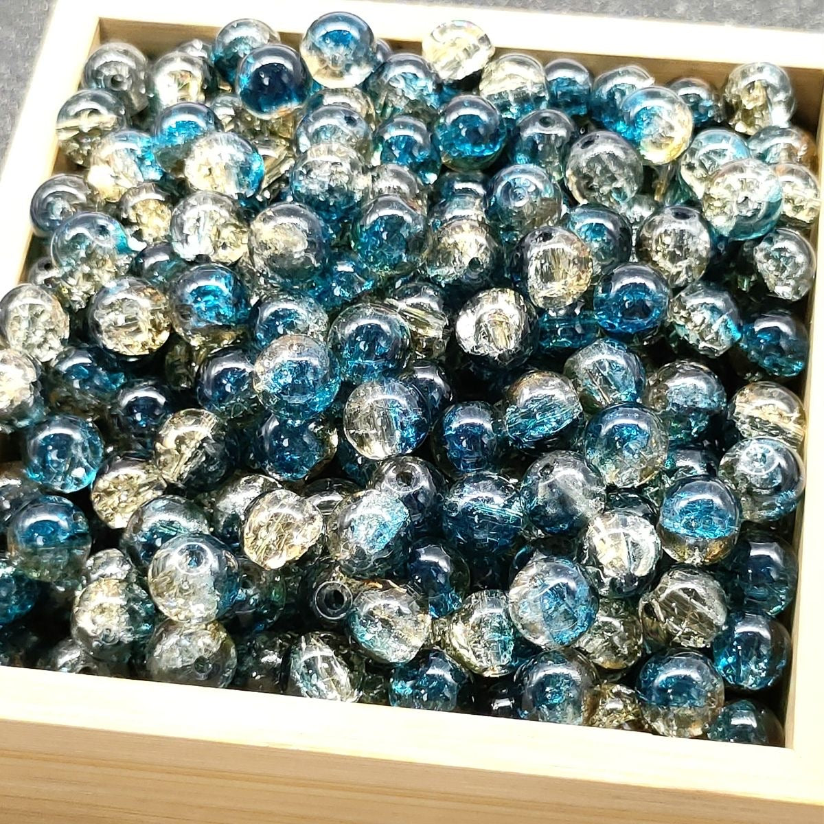 Super Lucky Beads DIY glass beads with crackling patterns