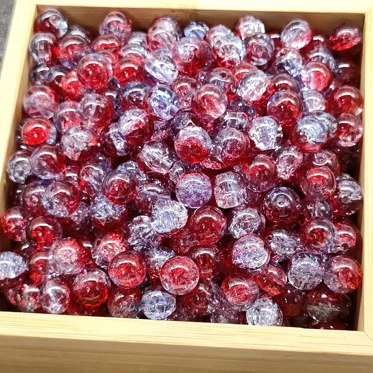 Super Lucky Beads DIY glass beads with crackling patterns