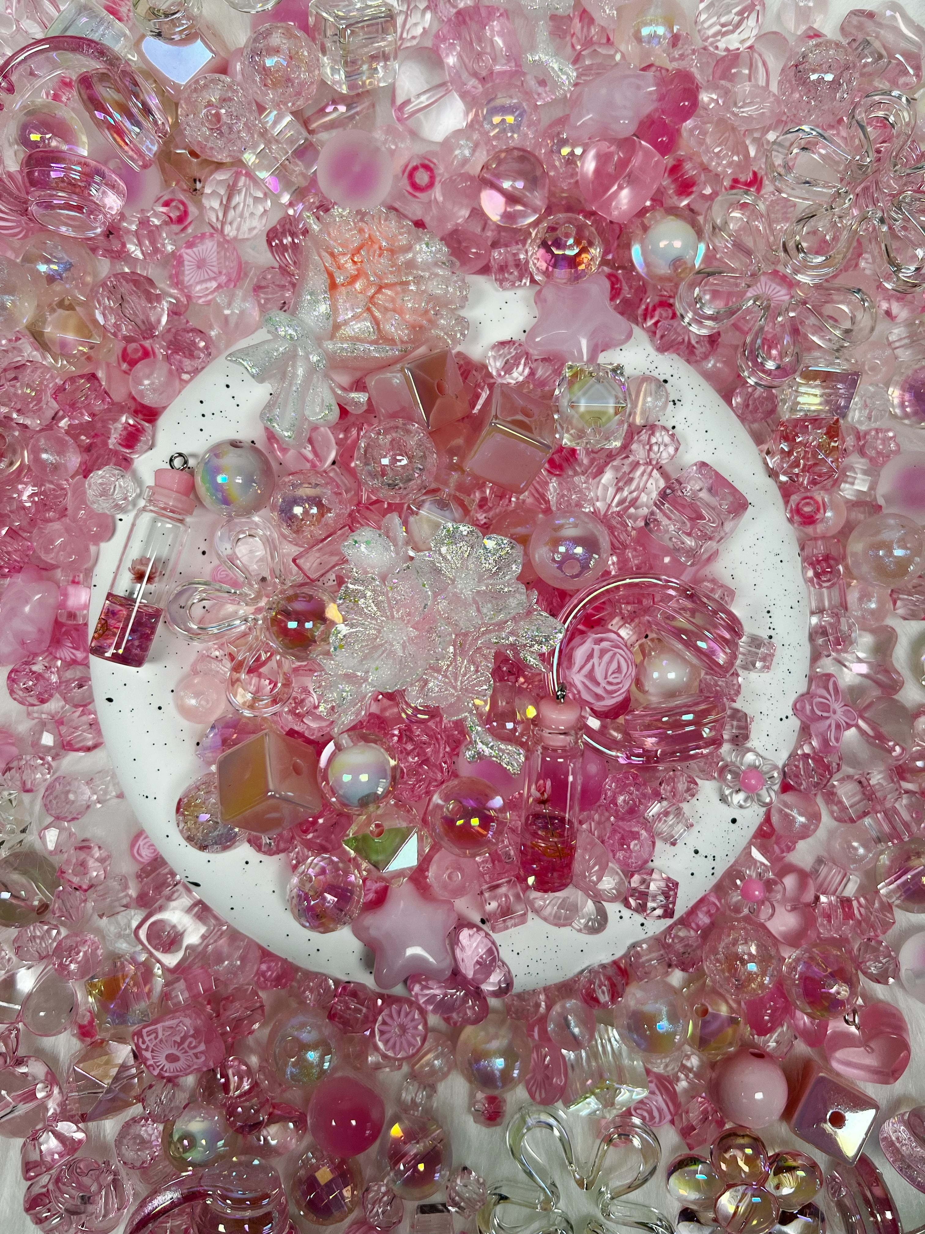 [Umi] Acrylic Beads Mix 16mm for DIY Projects Bracelets Phone Charms Necklaces Beadable Pens Anklets Hair Beads Bag Chains Earrings Rings Hair Ropes Handmade Gifts Beaded Jewelry