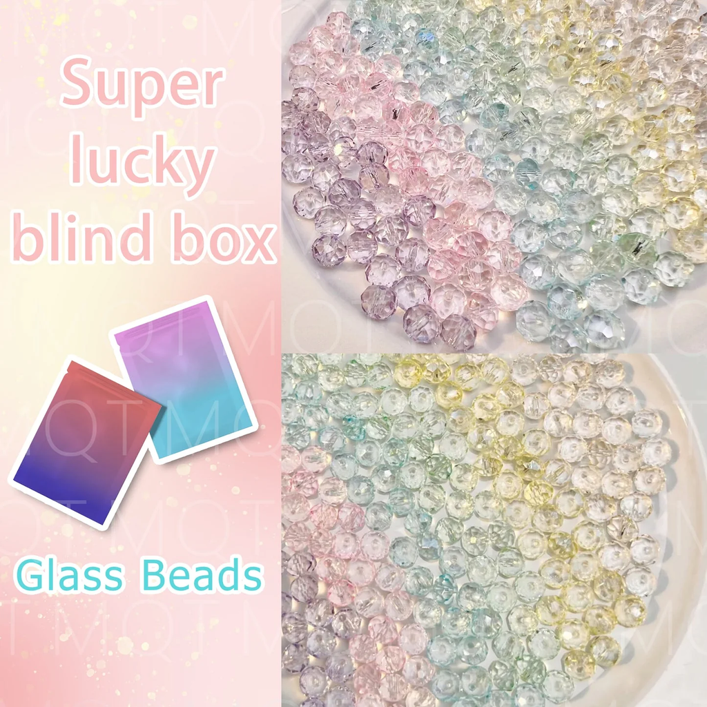 Super Bright Crystal Glass DIY Craft Accessories for Beaded Bracelets Loose Beads Ideal for Crafting