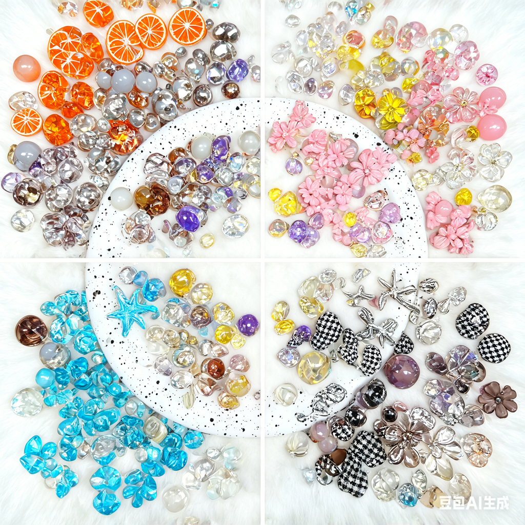 [Umi] Acrylic Beads Mix 16mm for DIY Projects Bracelets Phone Charms Necklaces Beadable Pens Anklets Hair Beads Bag Chains Earrings Rings Hair Ropes Handmade Gifts Beaded Jewelry
