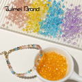 Super Bright Crystal Glass DIY Craft Accessories for Beaded Bracelets Loose Beads Ideal for Crafting