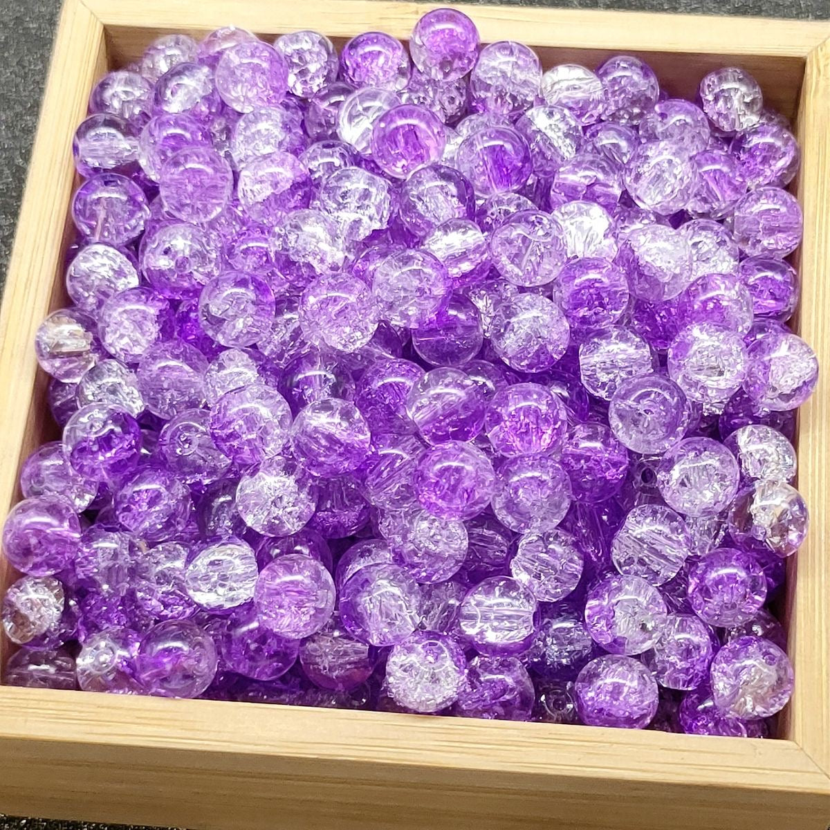 Super Lucky Beads DIY glass beads with crackling patterns