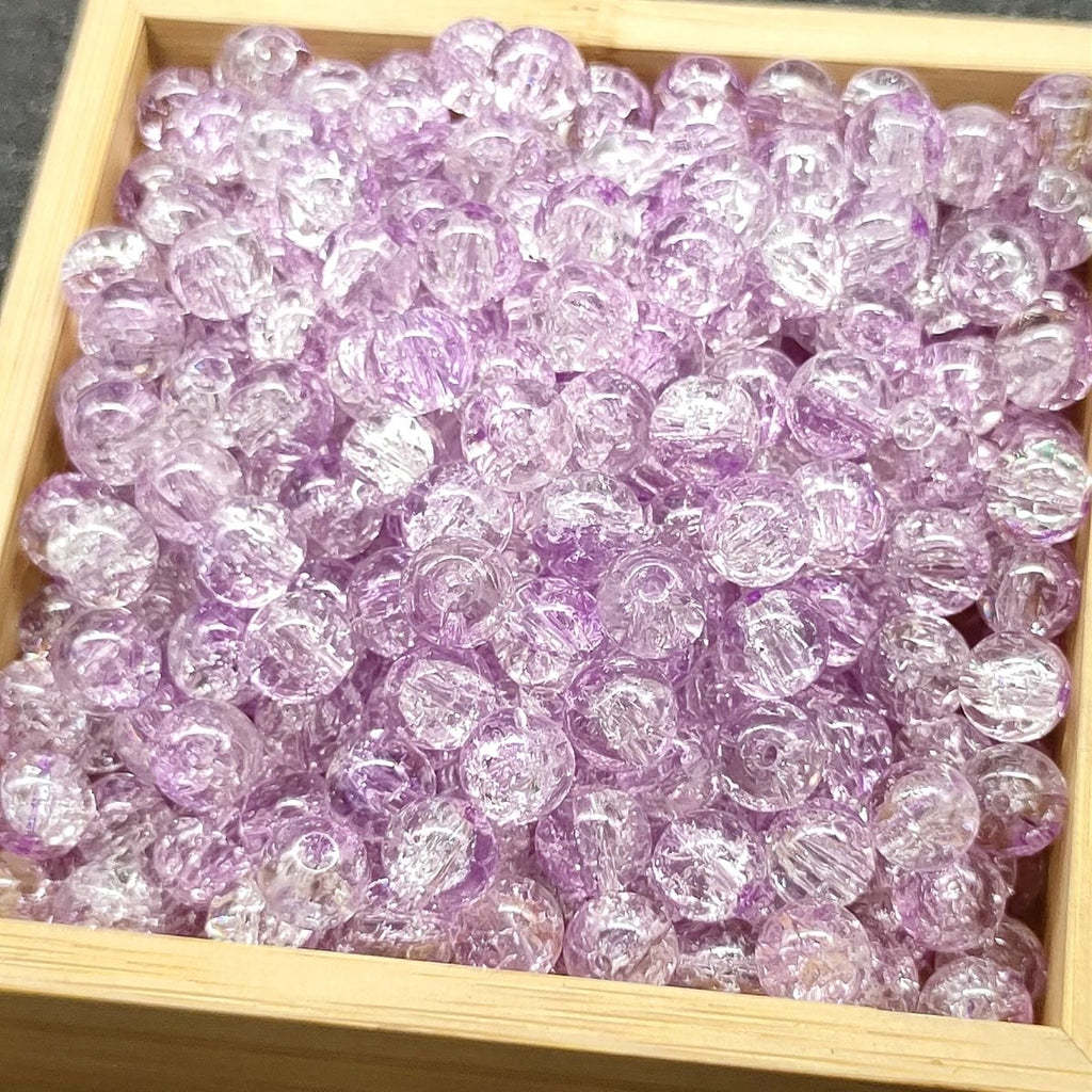 Super Lucky Beads DIY glass beads with crackling patterns
