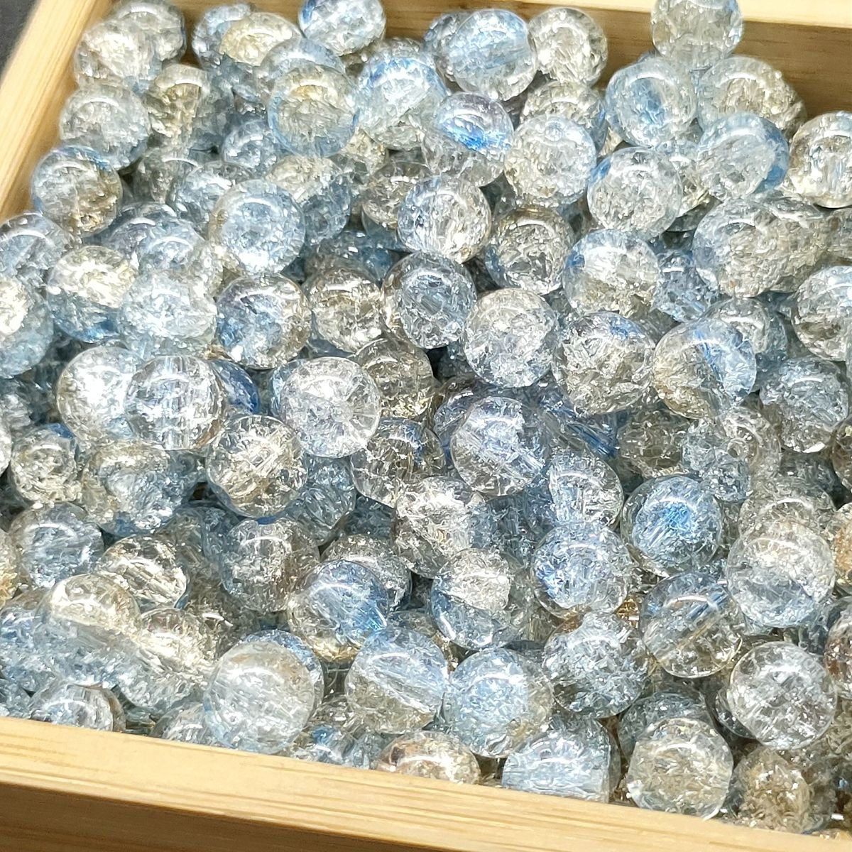 Super Lucky Beads DIY glass beads with crackling patterns