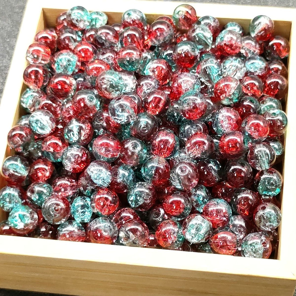 Super Lucky Beads DIY glass beads with crackling patterns