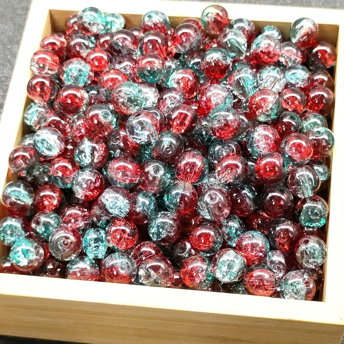Super Lucky Beads DIY glass beads with crackling patterns