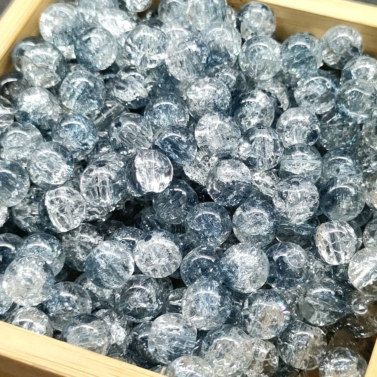 Super Lucky Beads DIY glass beads with crackling patterns